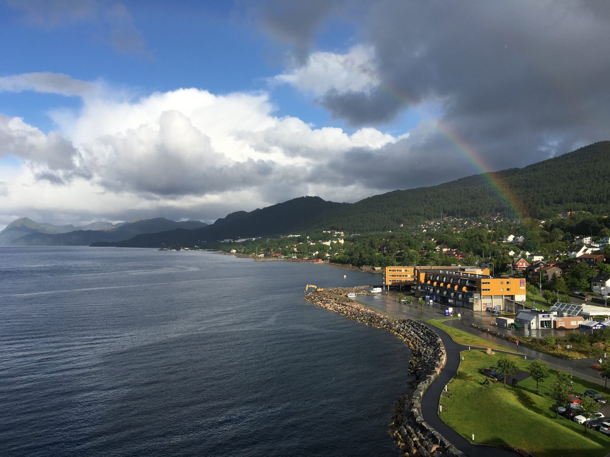 Utsikten fra Scandic Seilet Hotel